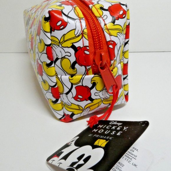 RARE Walking Mickey Mouse Cosmetic Bag Disney Pencil Travel Makeup Case L.E. NWT - Picture 5 of 10
